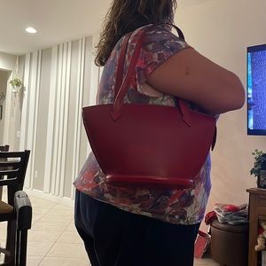 LV authentic Saint -Jacques tote red